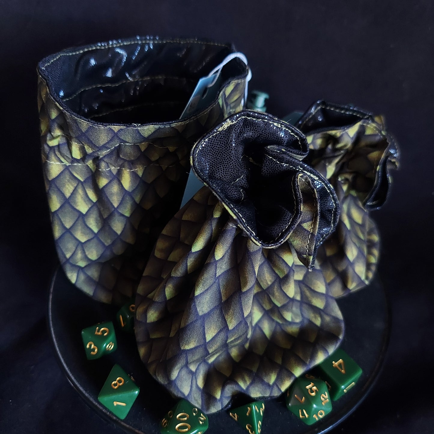 Green Dragonscale Dice Bag