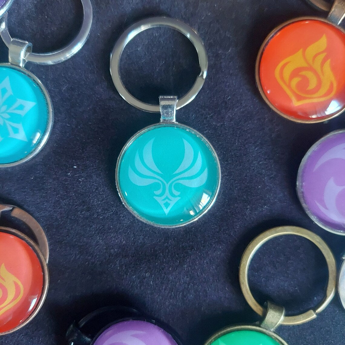 Genshin Impact Vision Keychains