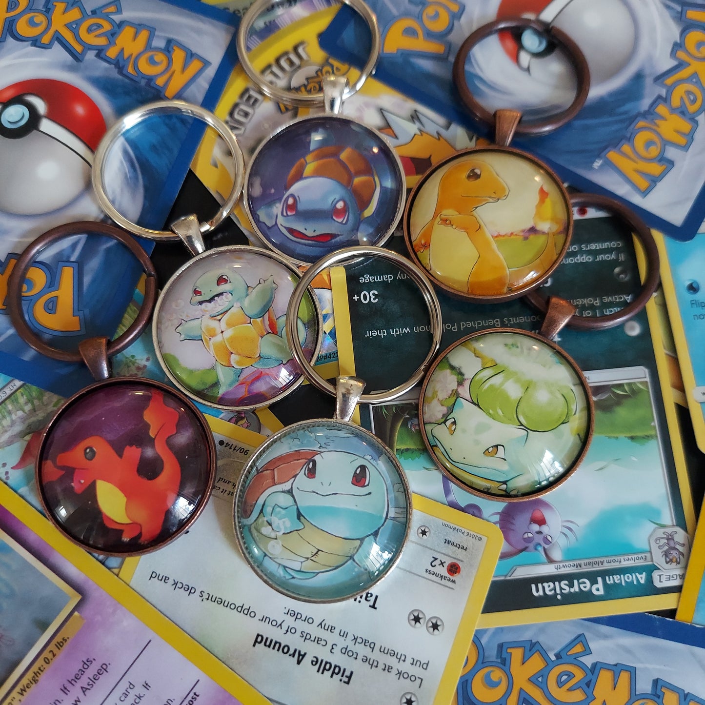 Pokemon Keychain - Gen 1 Starters