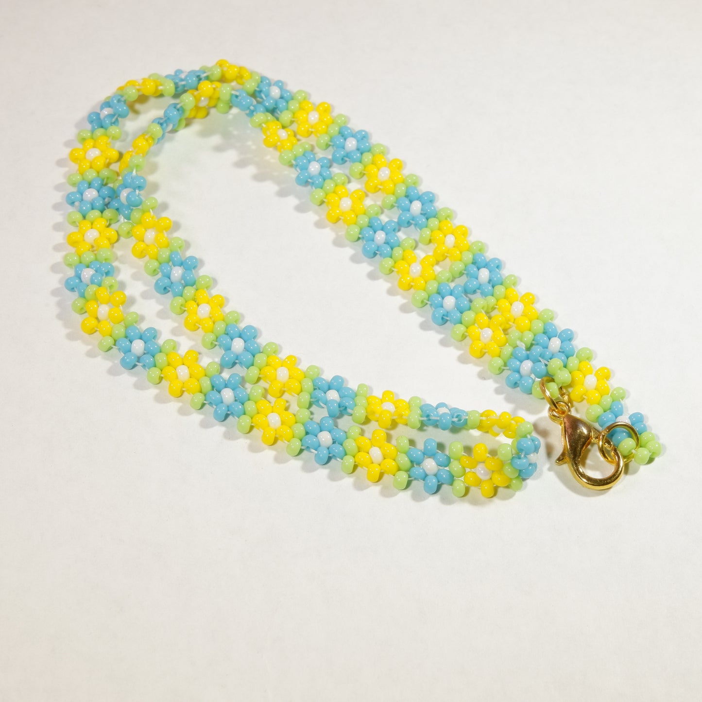 Blue and Yellow Daisy Chain