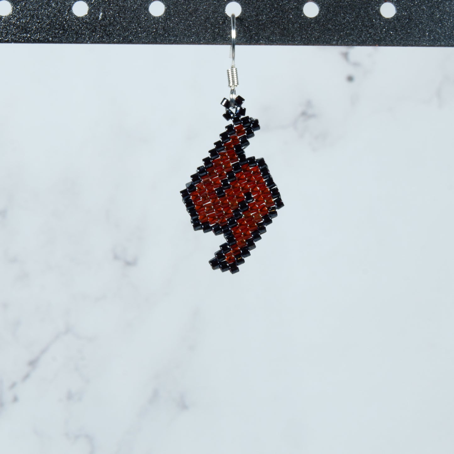 Metroid-Themed Beaded Earrings