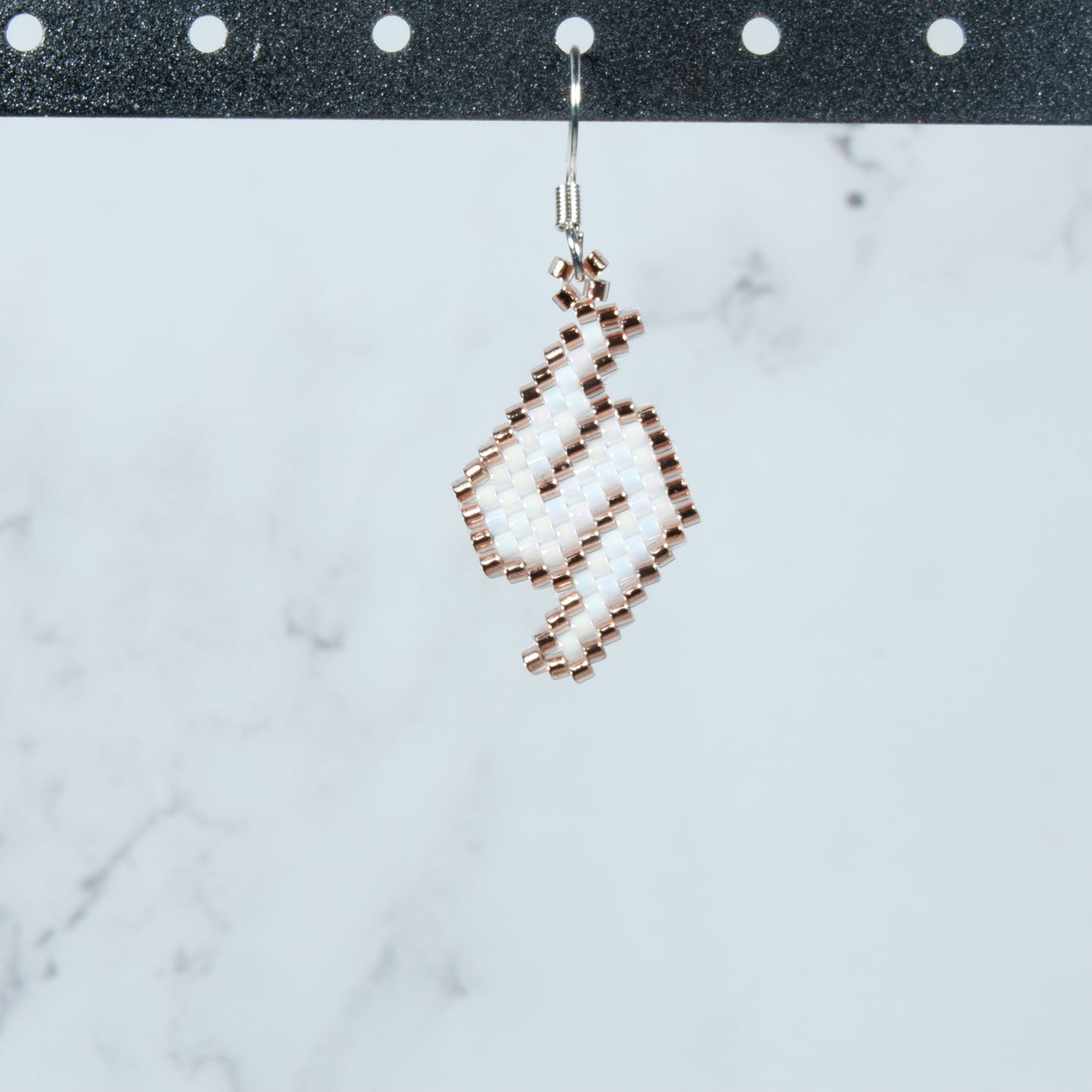 Metroid-Themed Beaded Earrings