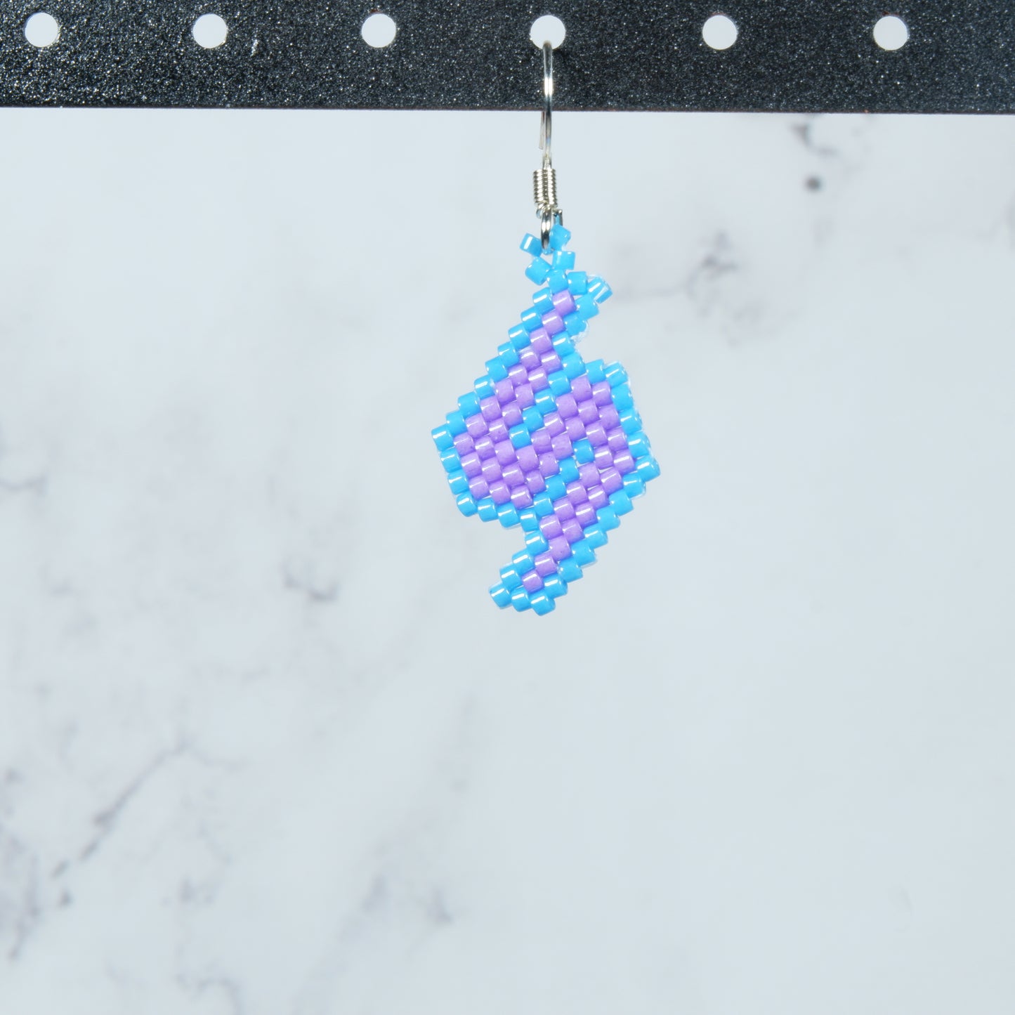 Metroid-Themed Beaded Earrings