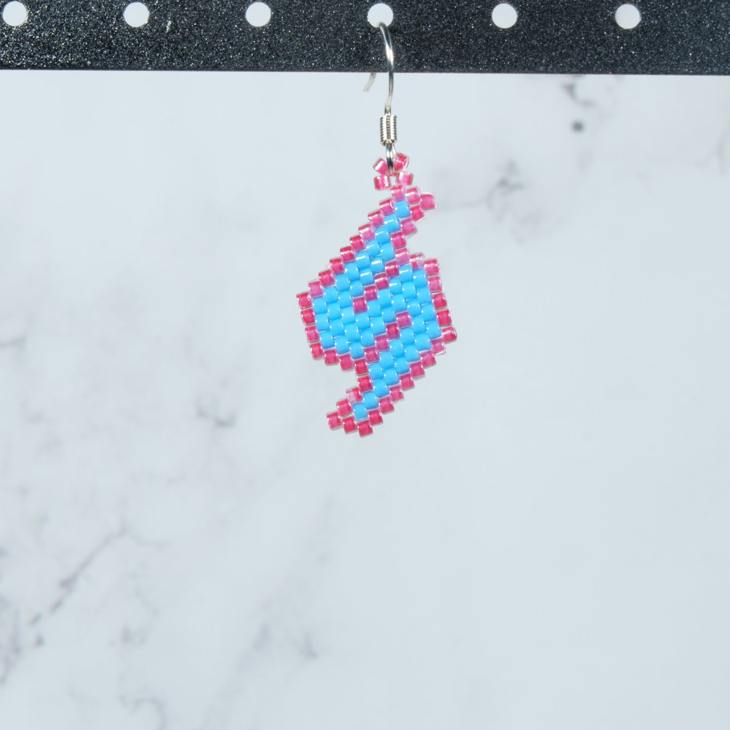 Metroid-Themed Beaded Earrings