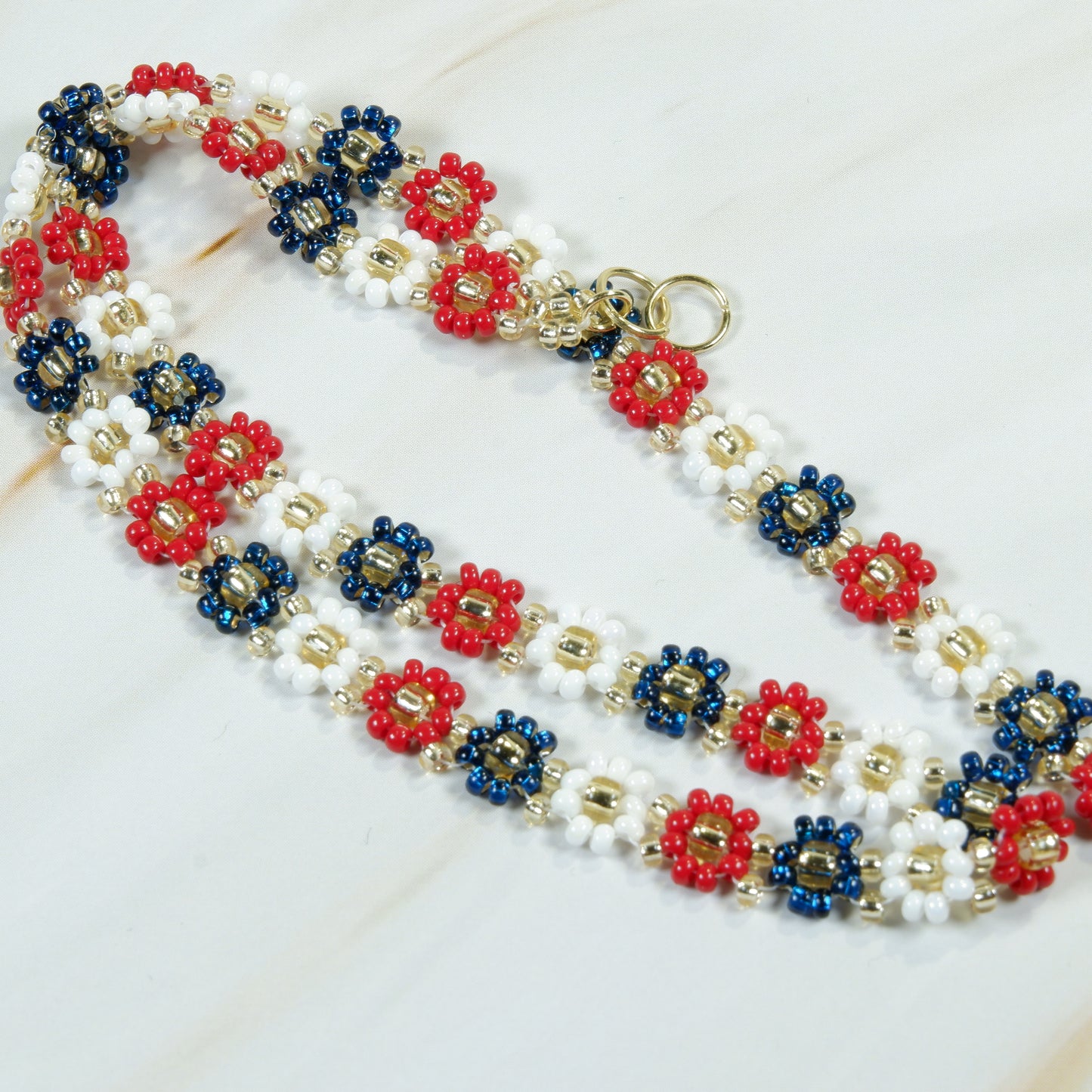 Red White Blue Daisy Chain