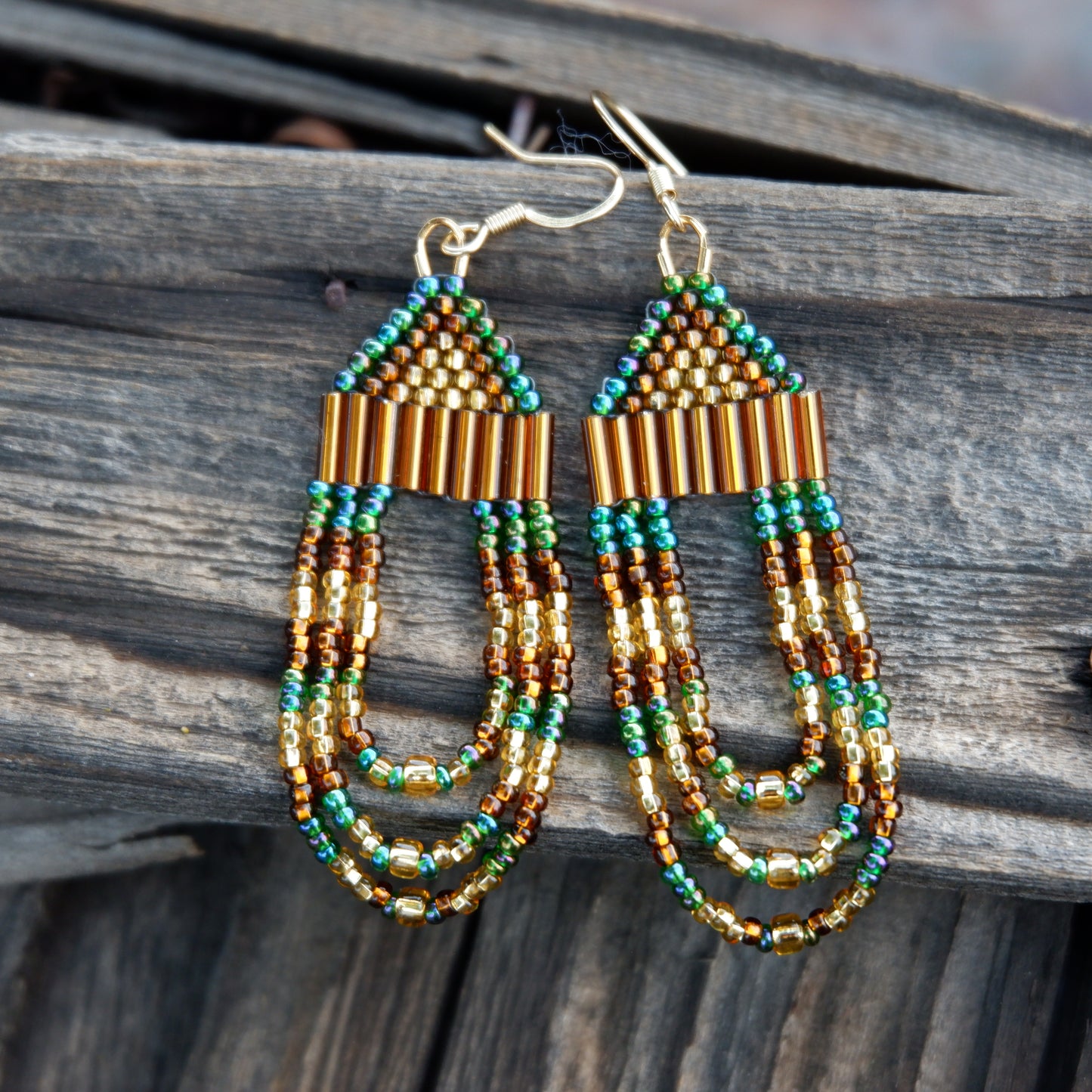 Green, Gold, Brown Loops