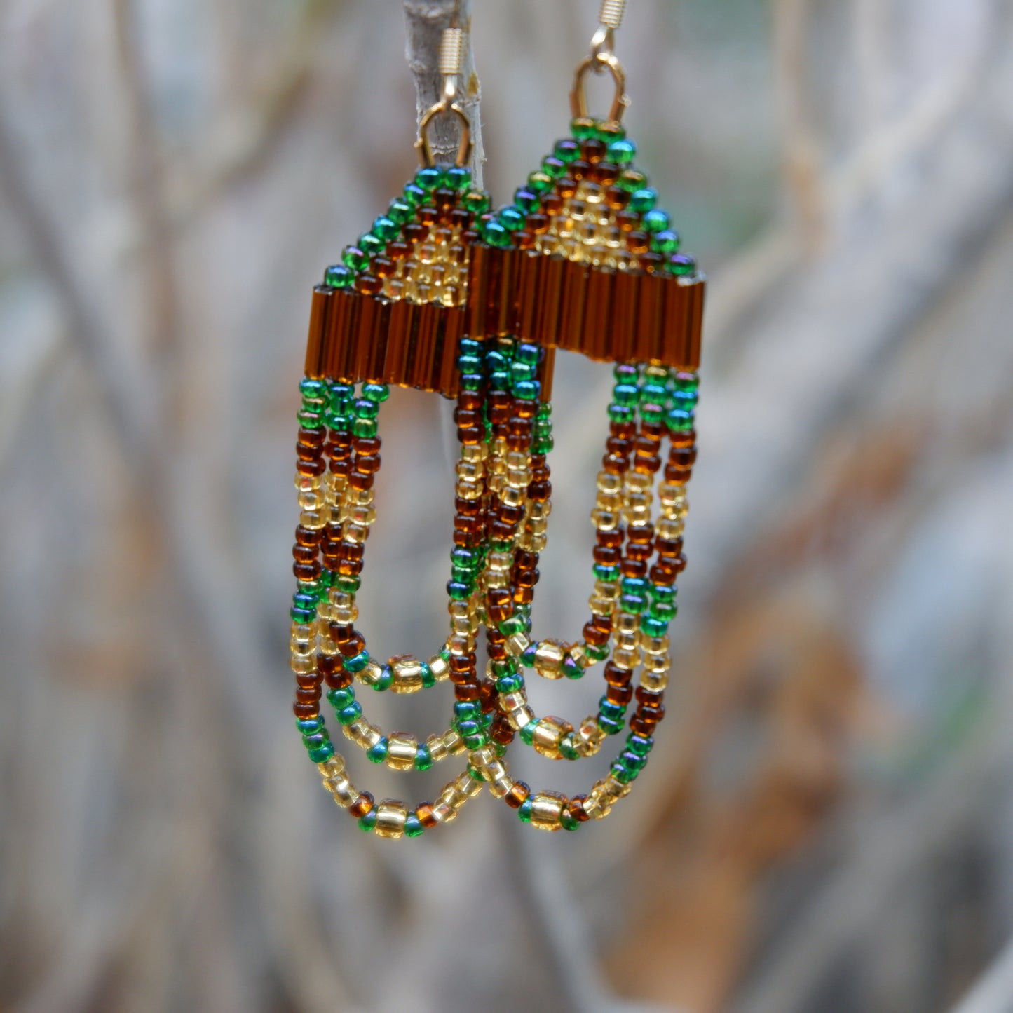 Green, Gold, Brown Loops