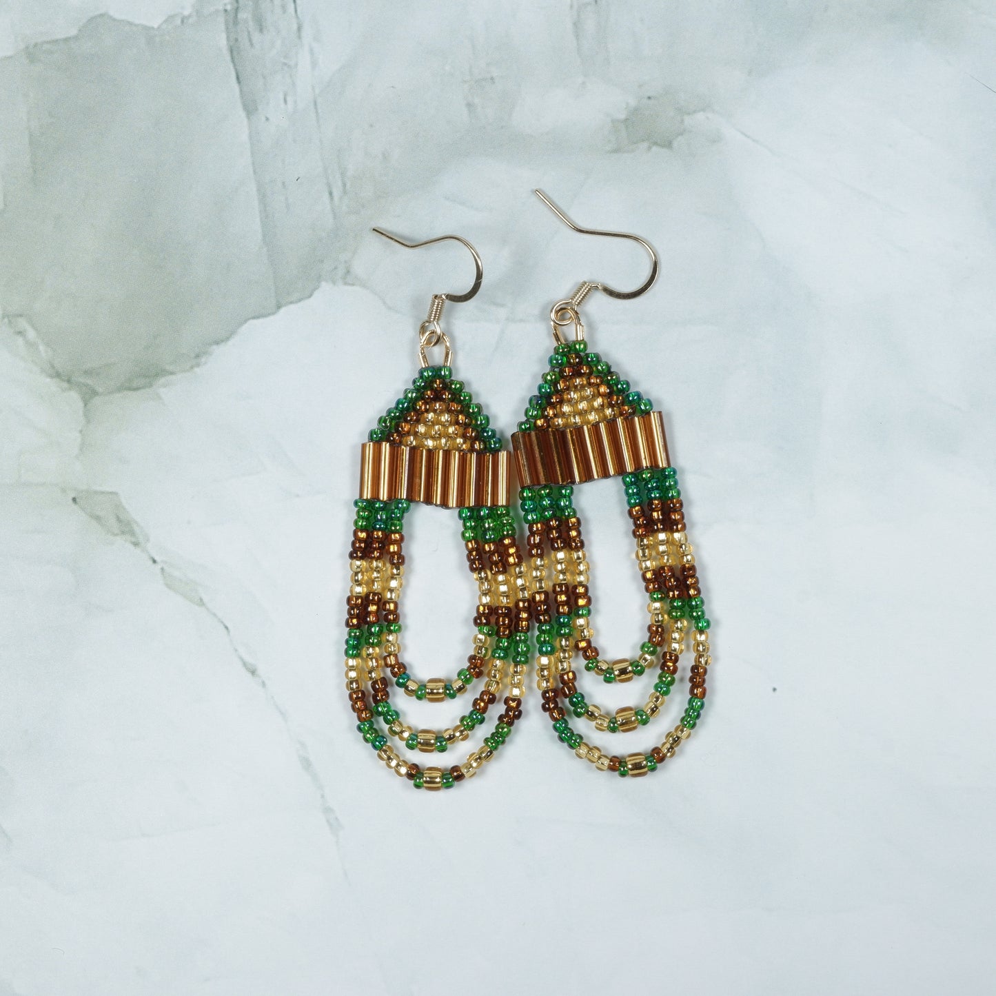 Green, Gold, Brown Loops