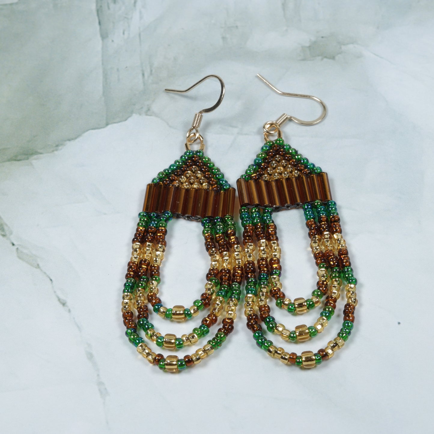 Green, Gold, Brown Loops