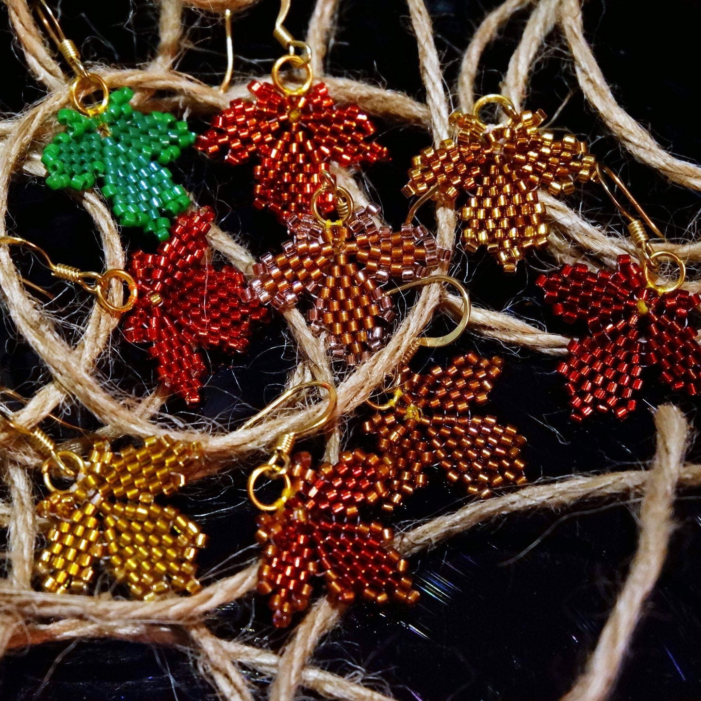 Fall Maple Leaf Earrings