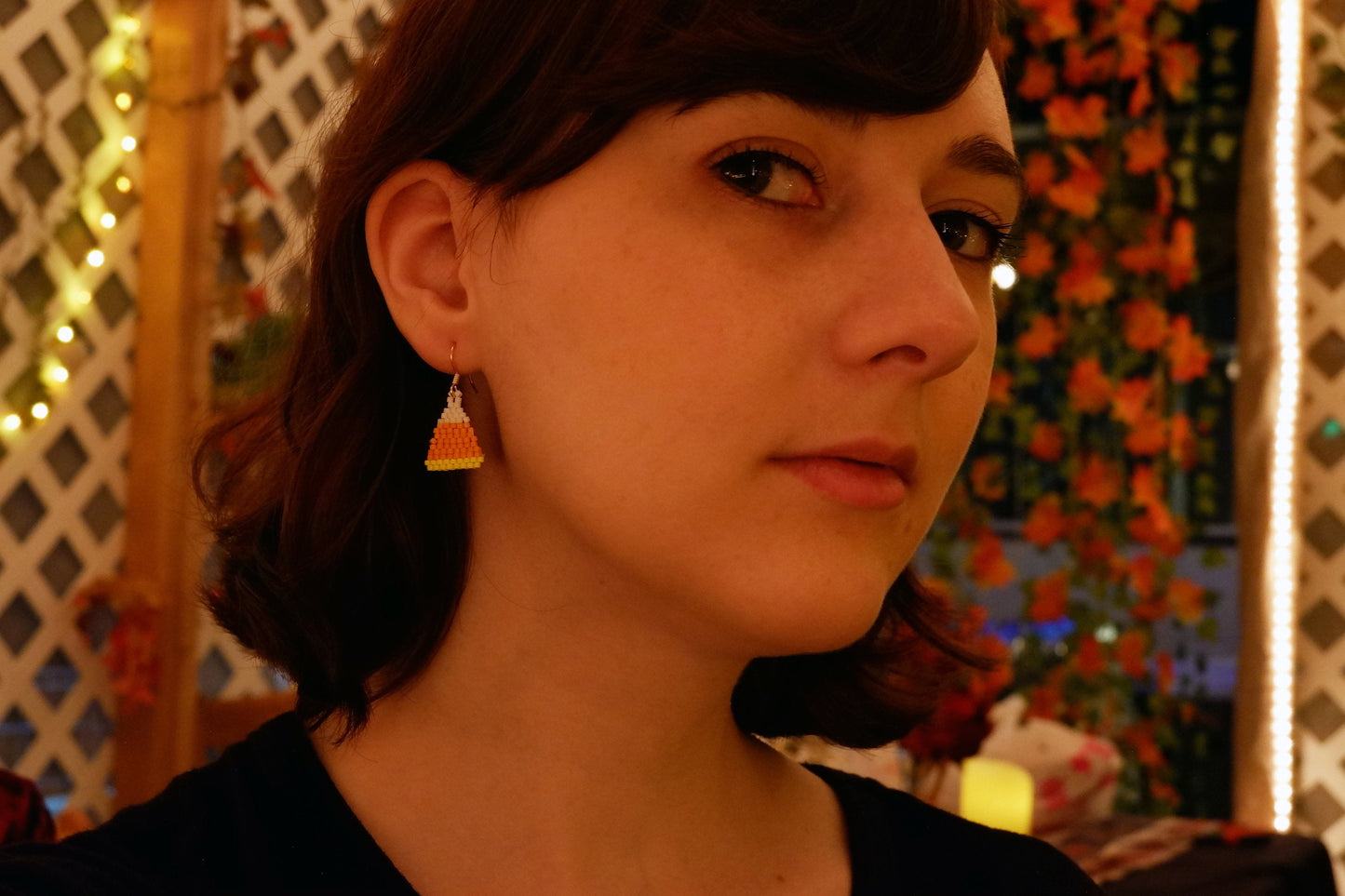 Candy Corn Earrings