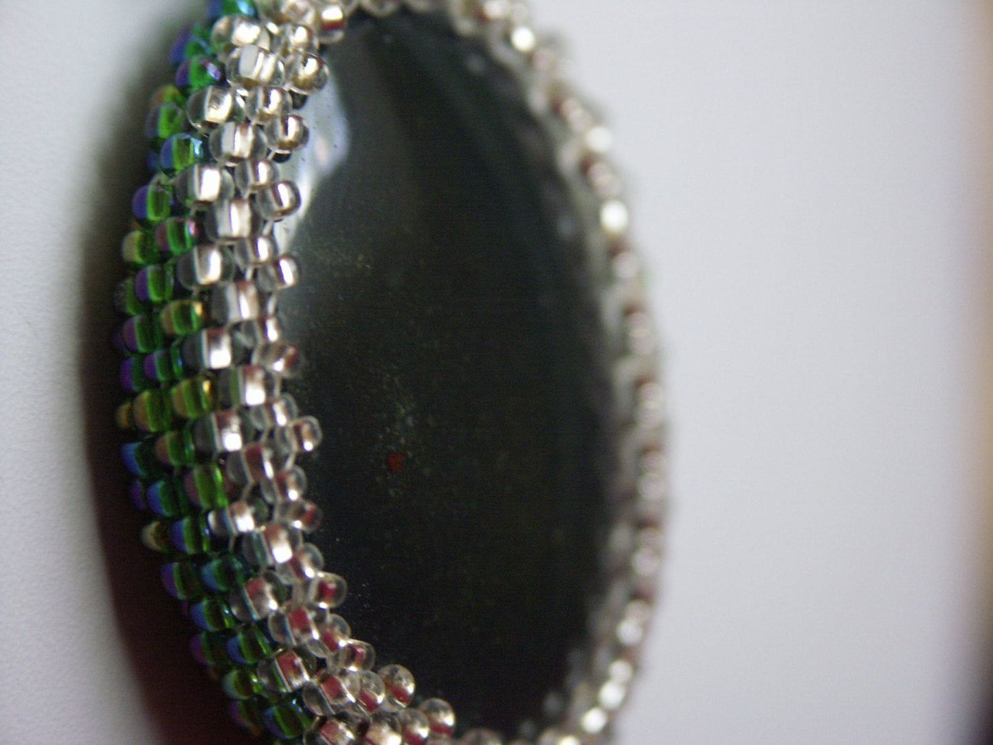 Green Agate and Quartz Necklace - One-of-a-Kind