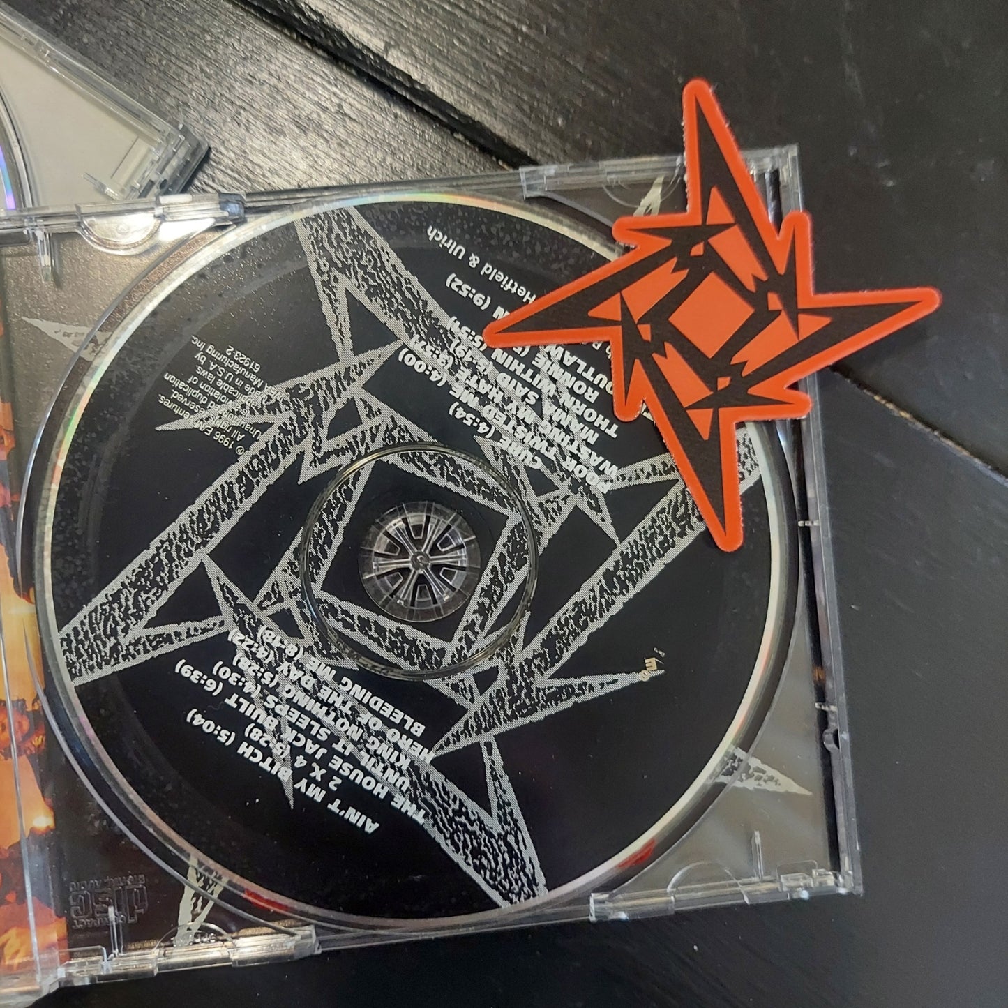 Metallica Ninja Star Sticker - Glossy