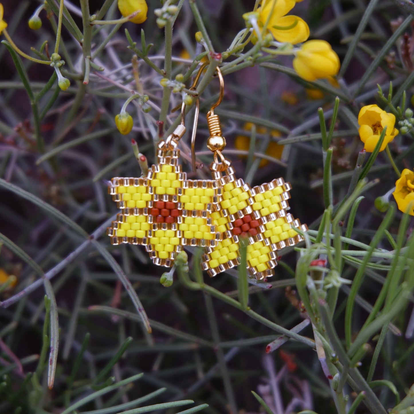 Small Sunflower Earrings