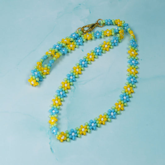 Blue and Yellow Daisy Chain