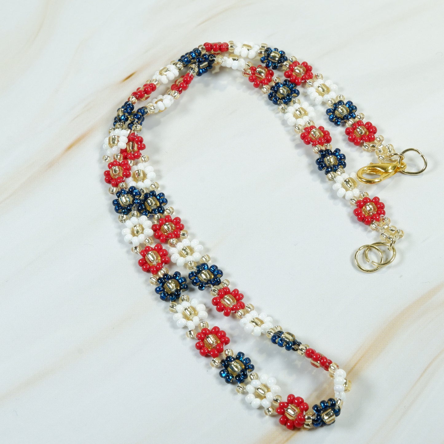 Red White Blue Daisy Chain
