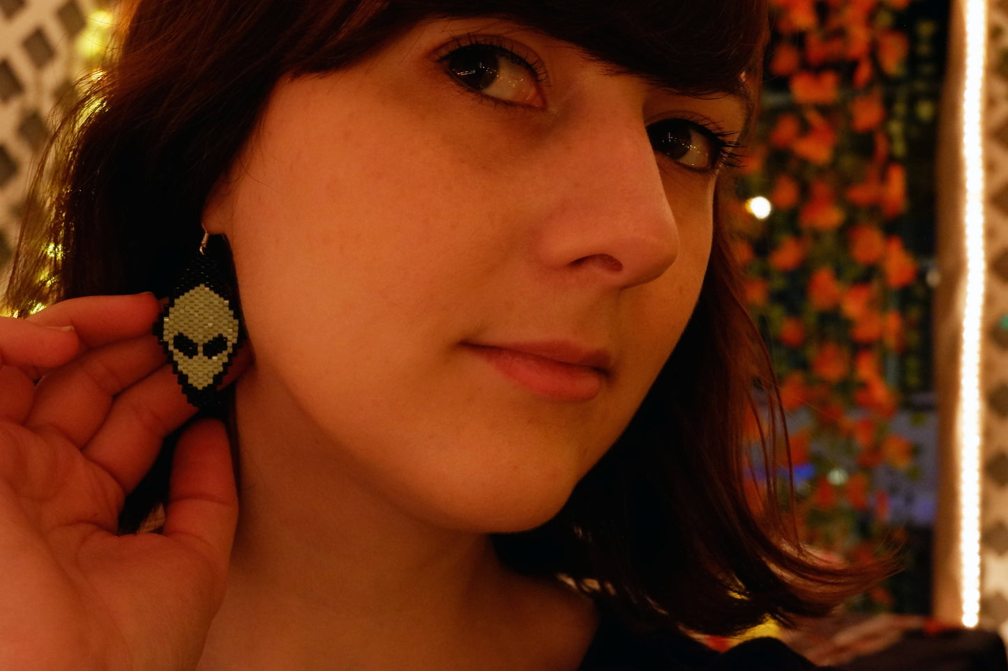Spooky Alien Earrings